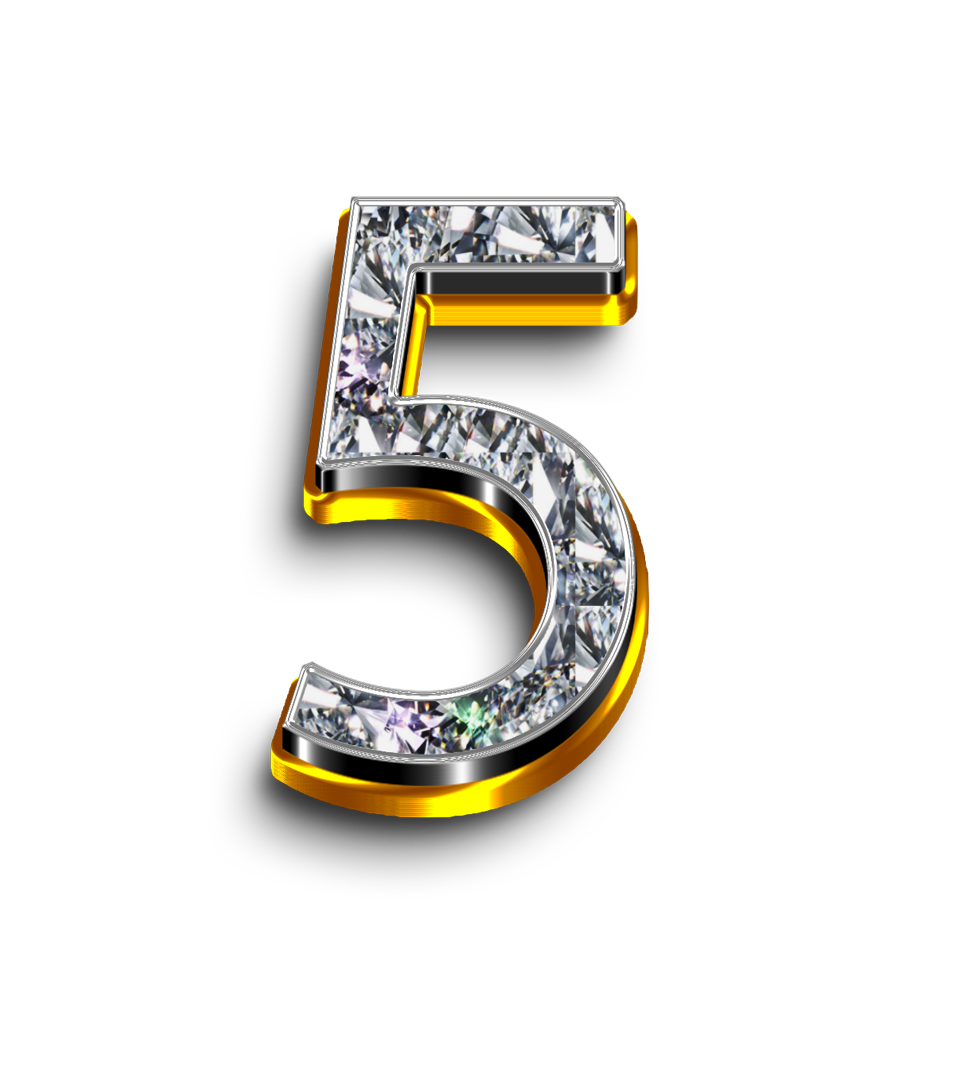 5 png, 5 five number png, 5 five png, 5 digit png, 5 number five diamond gold text typography PNG images five png transparent background